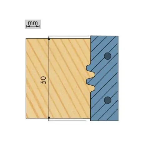 Wechselplatte für Verleimfräser mit 2 Softlinezinken Versand Am Gleichen Tag