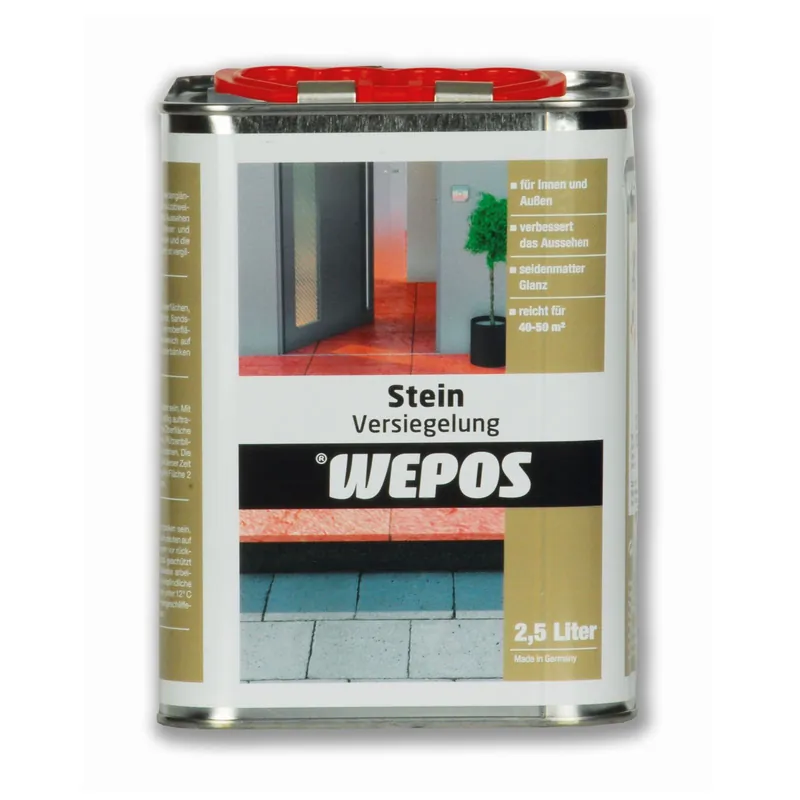 Neue Ware Wepos Stein Versiegelung Innen + Außen seidenmatt 2,5 L