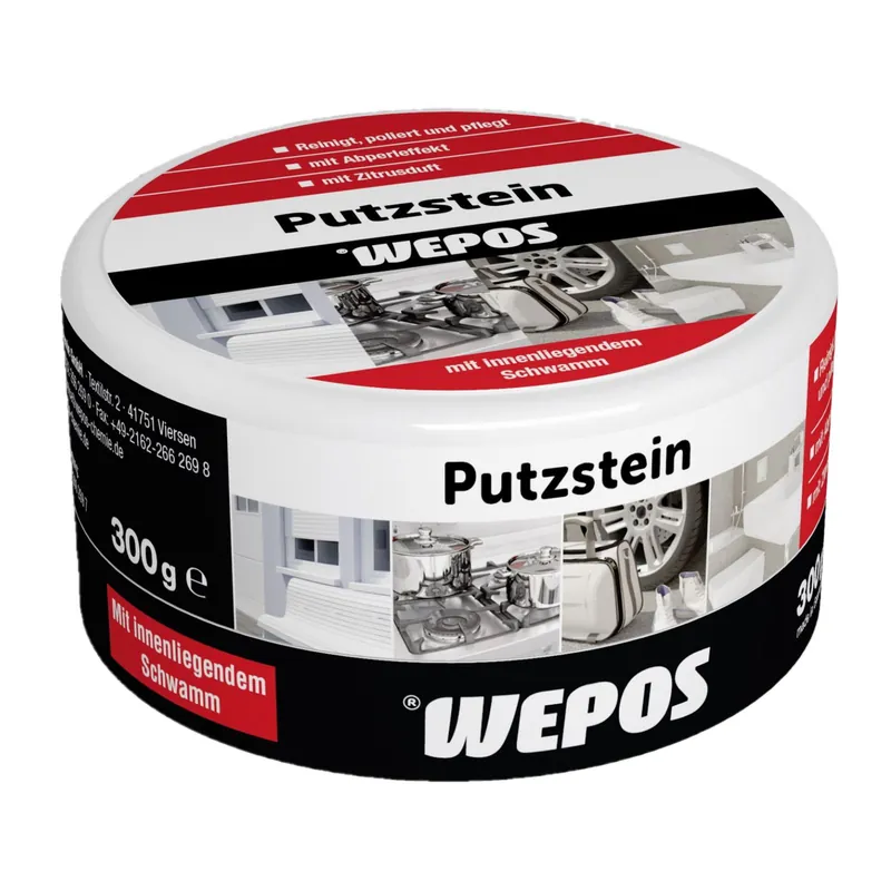 Wepos Putzstein Dose Abperleffekt reinigt + poliert 300 g Nur Für Kurze Zeit