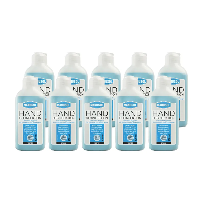 10er Wepos Hand-Desinfektion 100 ml Mega-Angebot
