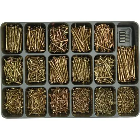 Neue Kollektion Spanplattenschrauben Sortimentskoffer 1230-teilig