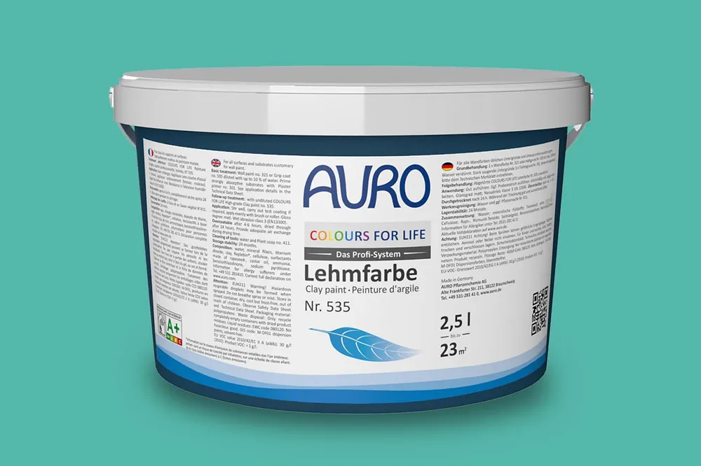 Jetzt Bestellen Auro Colours for Life Lehmfarbe Nr.  535 - Caribbean Sea