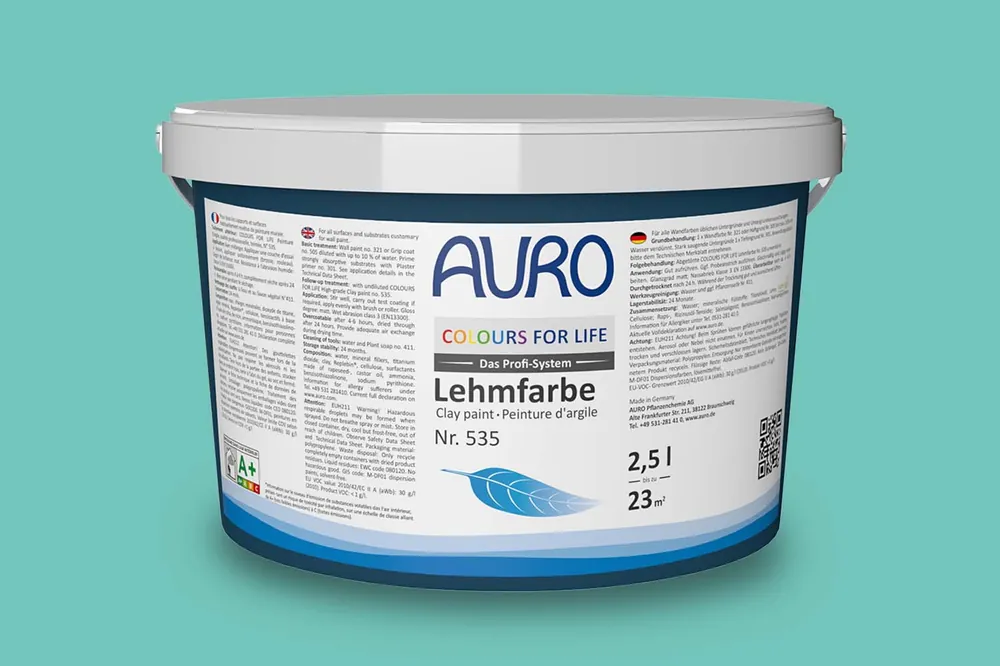 Bestpreis Auro Colours for Life Lehmfarbe Nr.  535 - Caribbean Sea 05