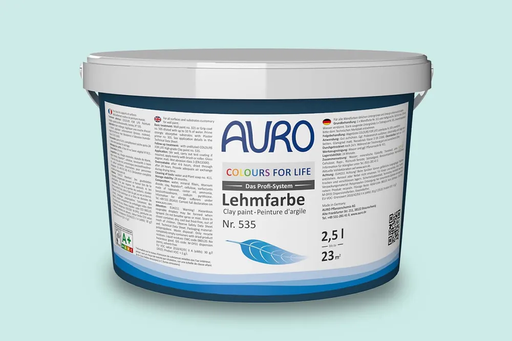 Auro Colours for Life Lehmfarbe Nr.  535 - Caribbean Sea 20 Sonderaktion