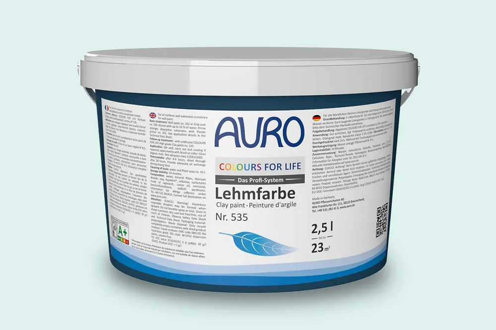 Auro Colours for Life Lehmfarbe Nr.  535 - Caribbean Sea 25 Mega-Angebot