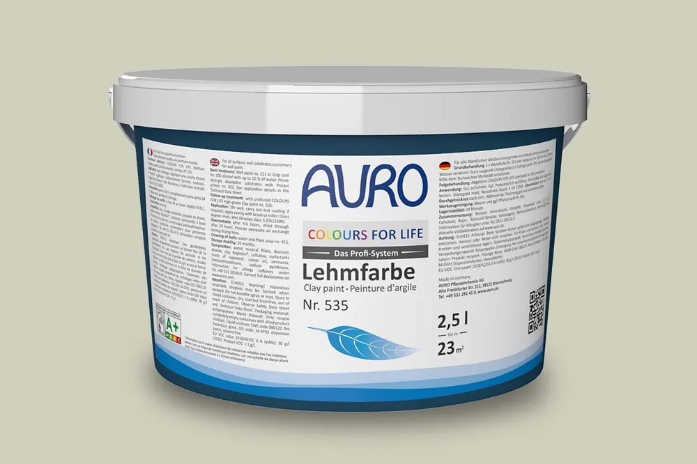 Auro Colours for Life Lehmfarbe Nr.  535 - Celery Nur Heute