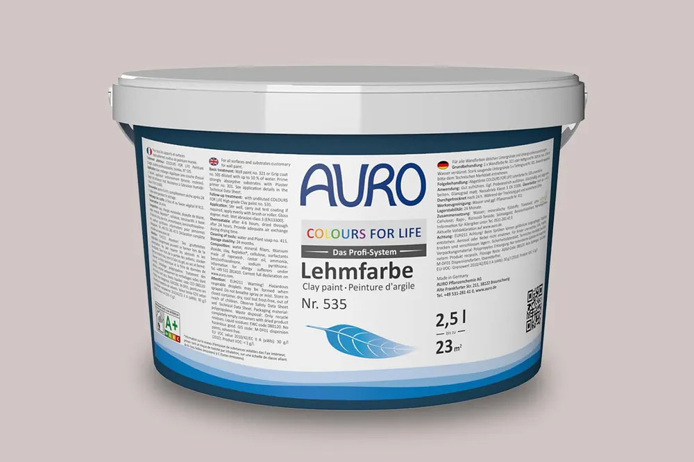 Auro Colours for Life Lehmfarbe Nr.  535 - Cement Must-Have