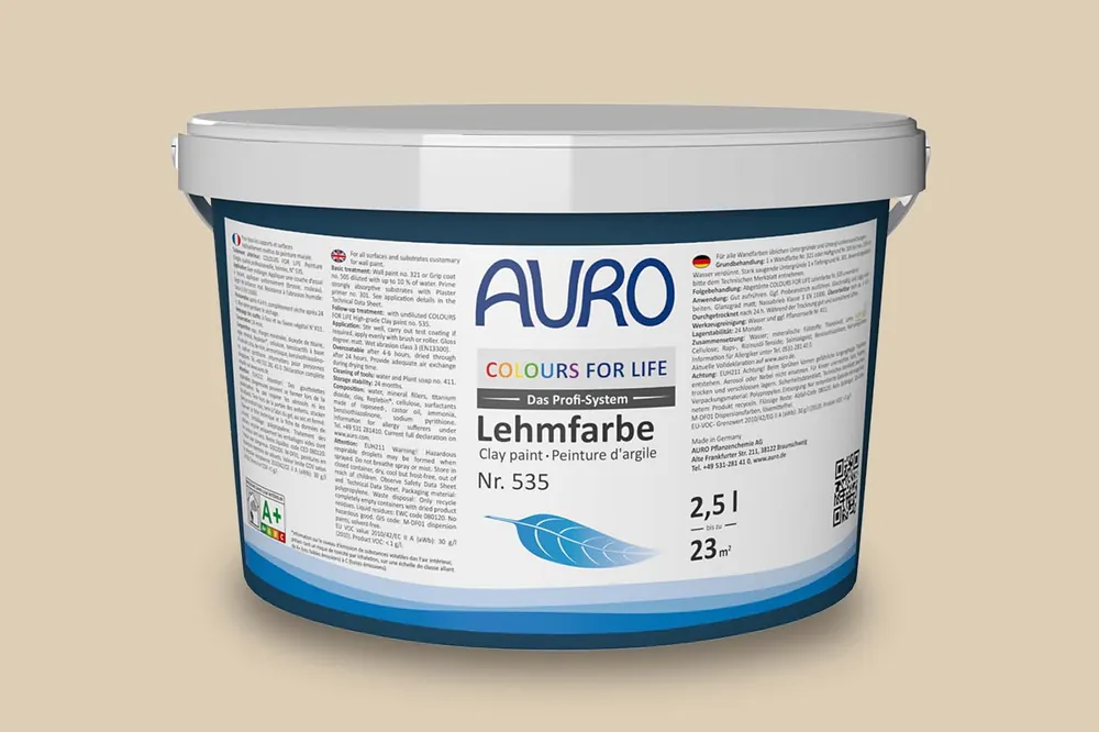 Nur Für Kurze Zeit Auro Colours for Life Lehmfarbe Nr.  535 - Champagne