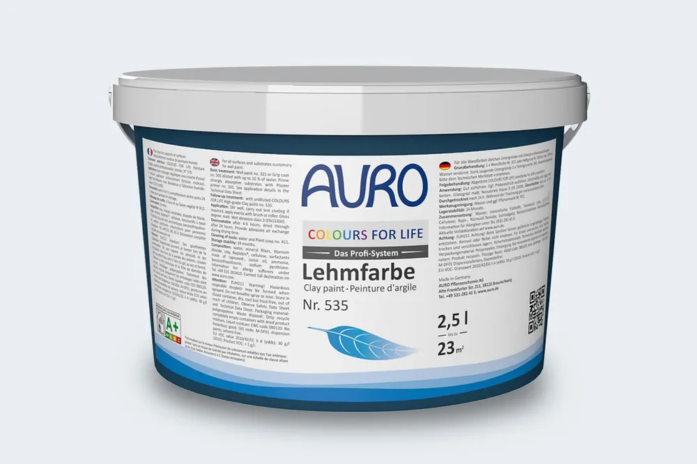 Auro Colours for Life Lehmfarbe Nr.  535 - Charming Blue Nur Für Kurze Zeit
