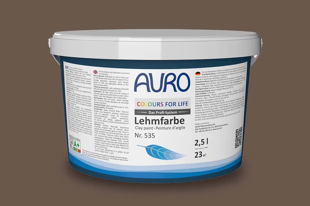 Auro Colours for Life Lehmfarbe Nr.  535 - Chocolat Range Ausverkauf