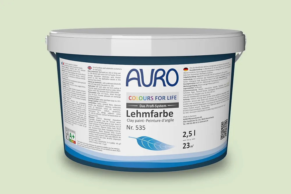 Abverkauf Auro Colours for Life Lehmfarbe Nr.  535 - Fern 25