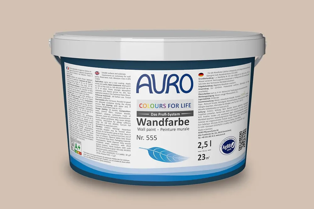 Abverkauf Auro Colours for Life Wand- und Deckenfarbe Nr. 555 - Beige Brown 20