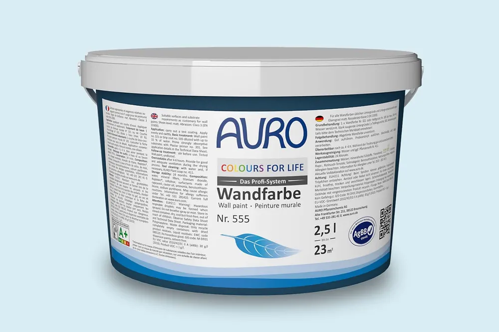 Abverkauf Auro Colours for Life Wand- und Deckenfarbe Nr. 555 - Blue Lagoon 25