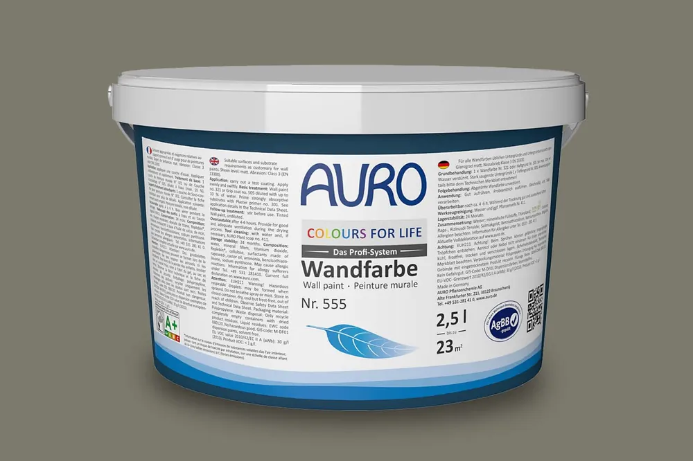 Abverkauf Auro Colours for Life Wand- und Deckenfarbe Nr. 555 - Green Kelp