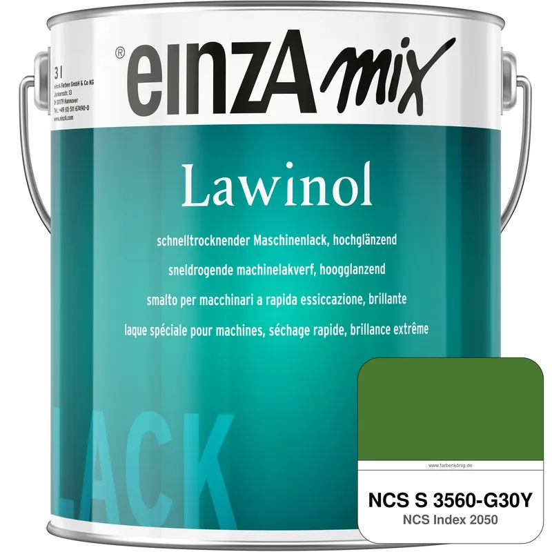 einzA Lawinol hochglänzend (NCS S 3560-G30Y) Neue Ware