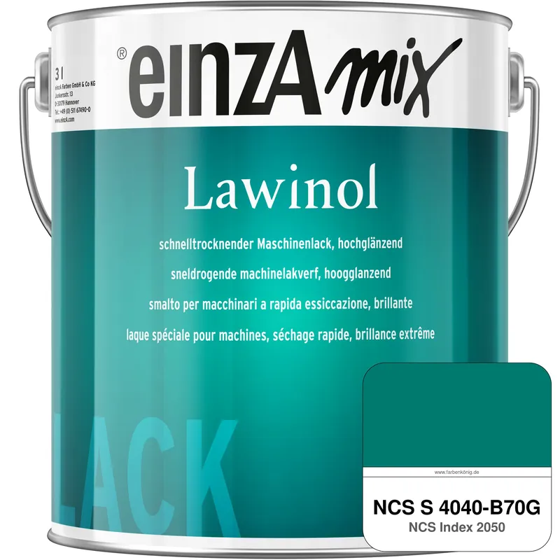 Abverkauf einzA Lawinol hochglänzend (NCS S 4040-B70G)