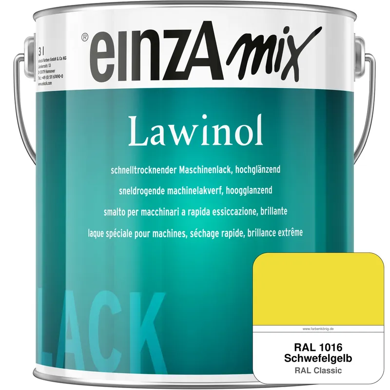 Abverkauf einzA Lawinol hochglänzend (RAL 1016 Schwefelgelb)
