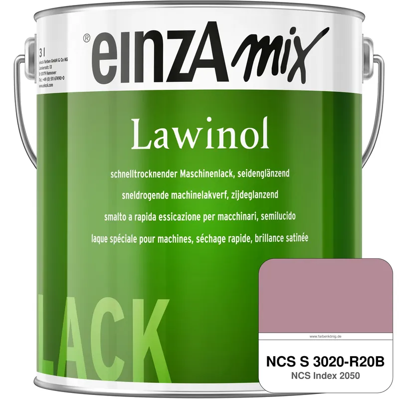 Abverkauf einzA Lawinol seidenglänzend (NCS S 3020-R20B)