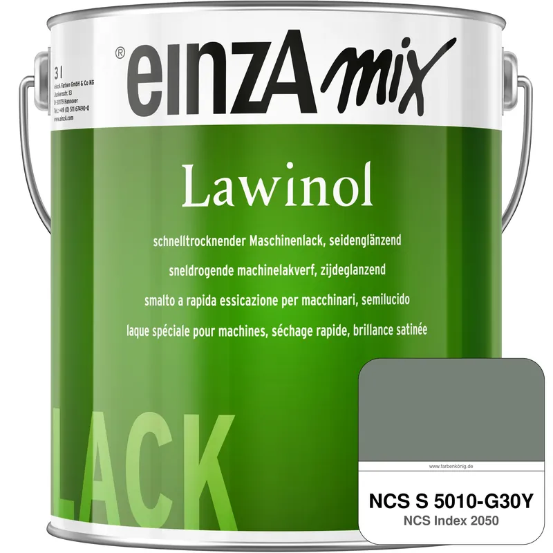 Abverkauf einzA Lawinol seidenglänzend (NCS S 5010-G30Y)