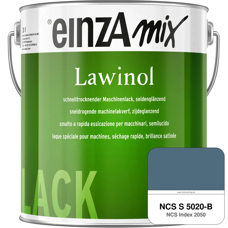 Abverkauf einzA Lawinol seidenglänzend (NCS S 5020-B)