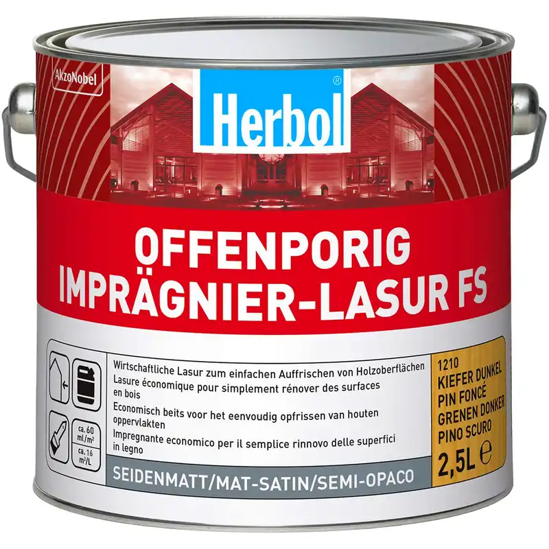 Offenporig Imprägnier-Lasur FS (Eiche) Zertifiziert