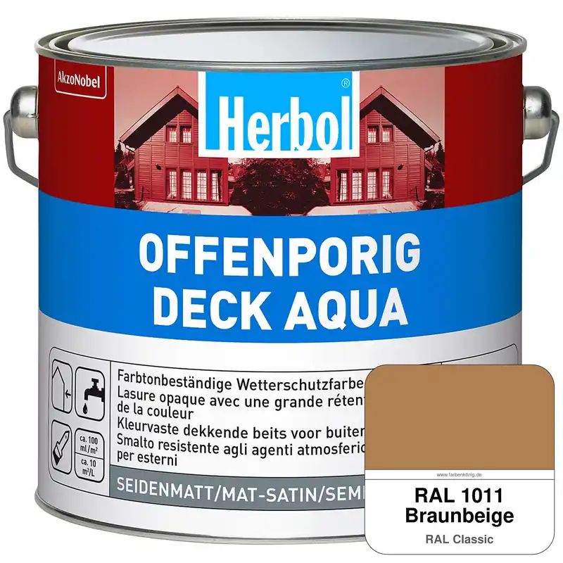 Angebot Offenporig-Deck Aqua (RAL 1011 Braunbeige)
