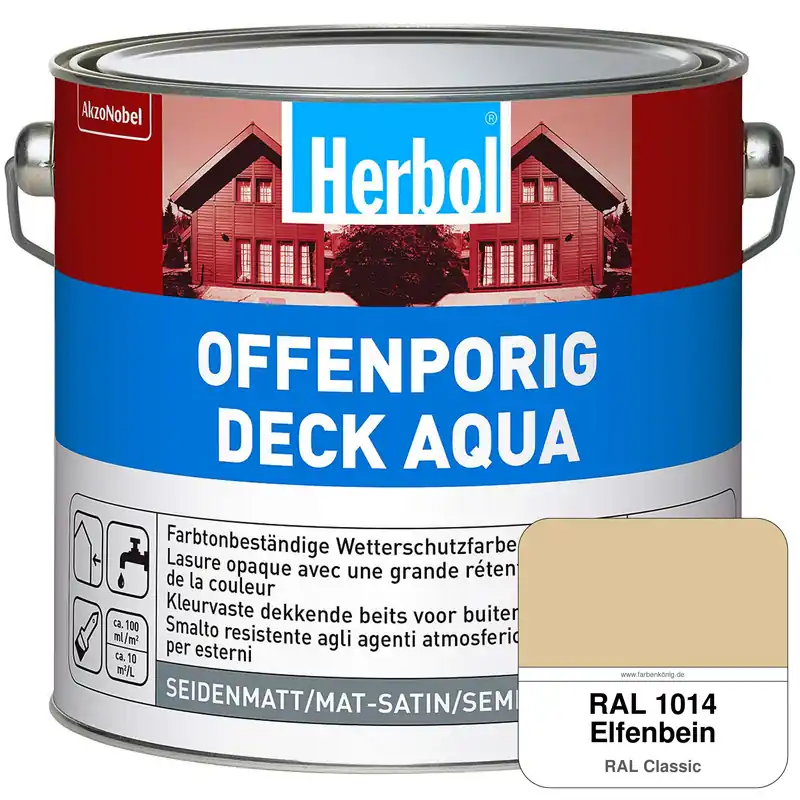 Offenporig-Deck Aqua (RAL 1014 Elfenbein) Online Kaufen