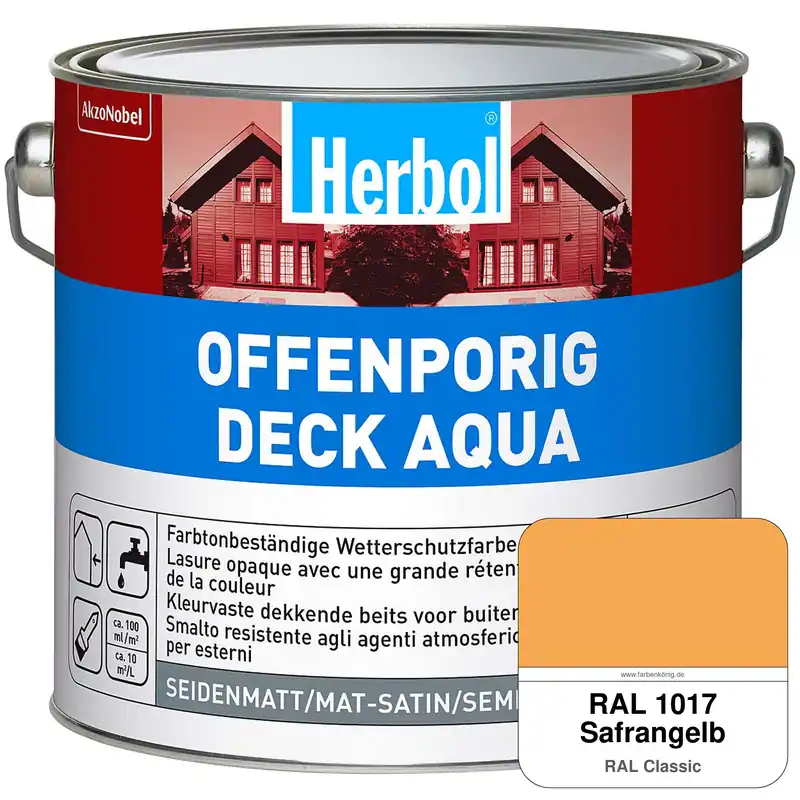 Offenporig-Deck Aqua (RAL 1017 Safrangelb) Angebot