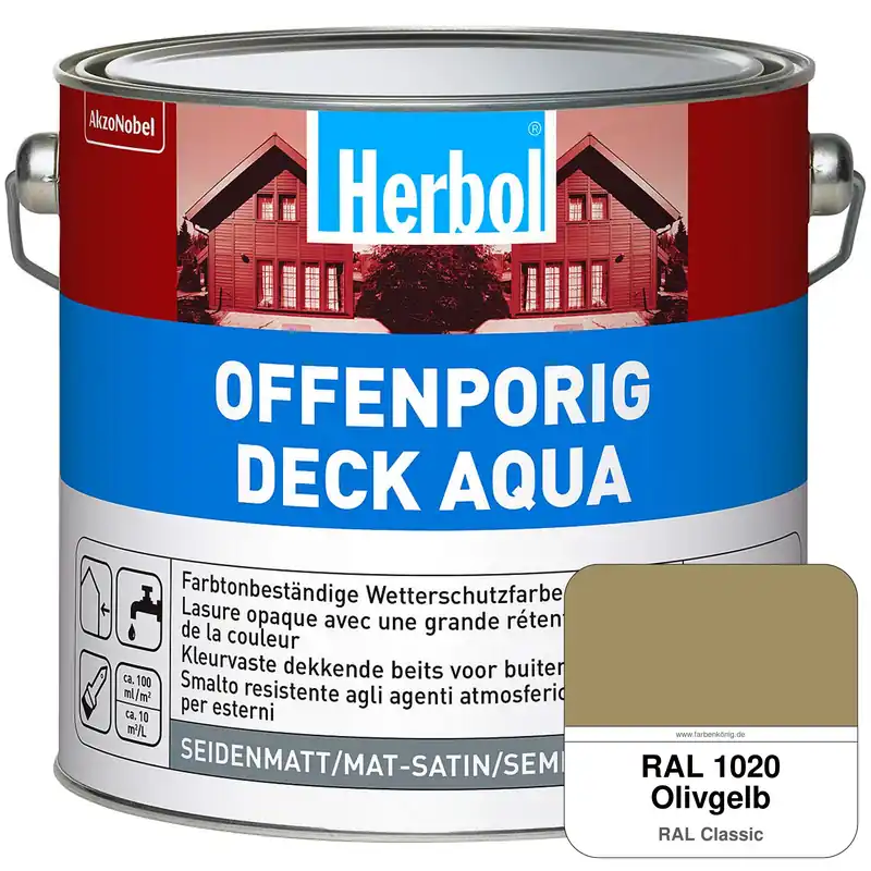 Top-Preis Offenporig-Deck Aqua (RAL 1020 Olivgelb)