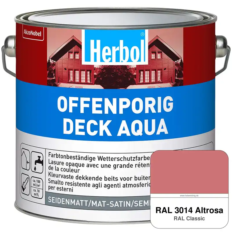 Offenporig-Deck Aqua (RAL 3014 Altrosa) Top-Preis
