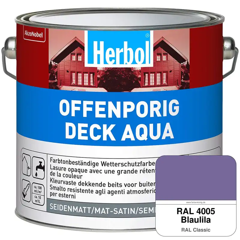 Offenporig-Deck Aqua (RAL 4005 Blaulila) Neu