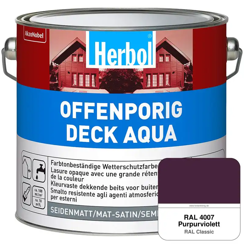 Offenporig-Deck Aqua (RAL 4007 Purpurviolett) Preis Gesenkt
