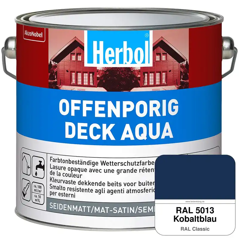 Top-Preis Offenporig-Deck Aqua (RAL 5013 Kobaltblau)