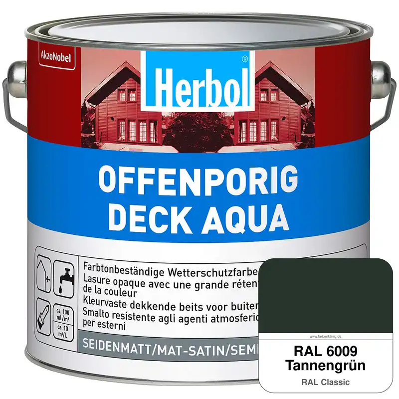 Offenporig-Deck Aqua (RAL 6009 Tannengrün) Mega-Angebot