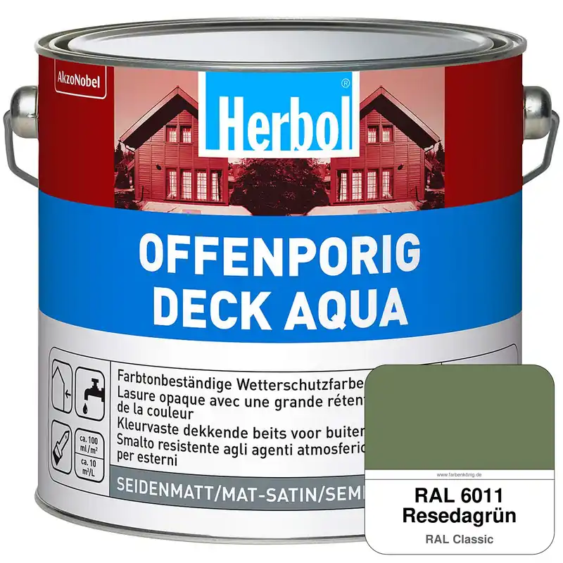 Offenporig-Deck Aqua (RAL 6011 Resedagrün) Sichere Zahlung