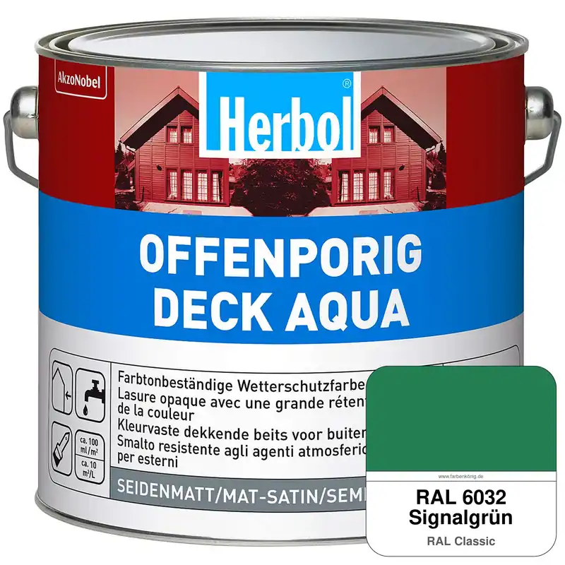 Offenporig-Deck Aqua (RAL 6032 Signalgrün) Finale Aktion