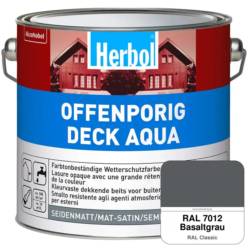 Offenporig-Deck Aqua (RAL 7012 Basaltgrau) Günstig