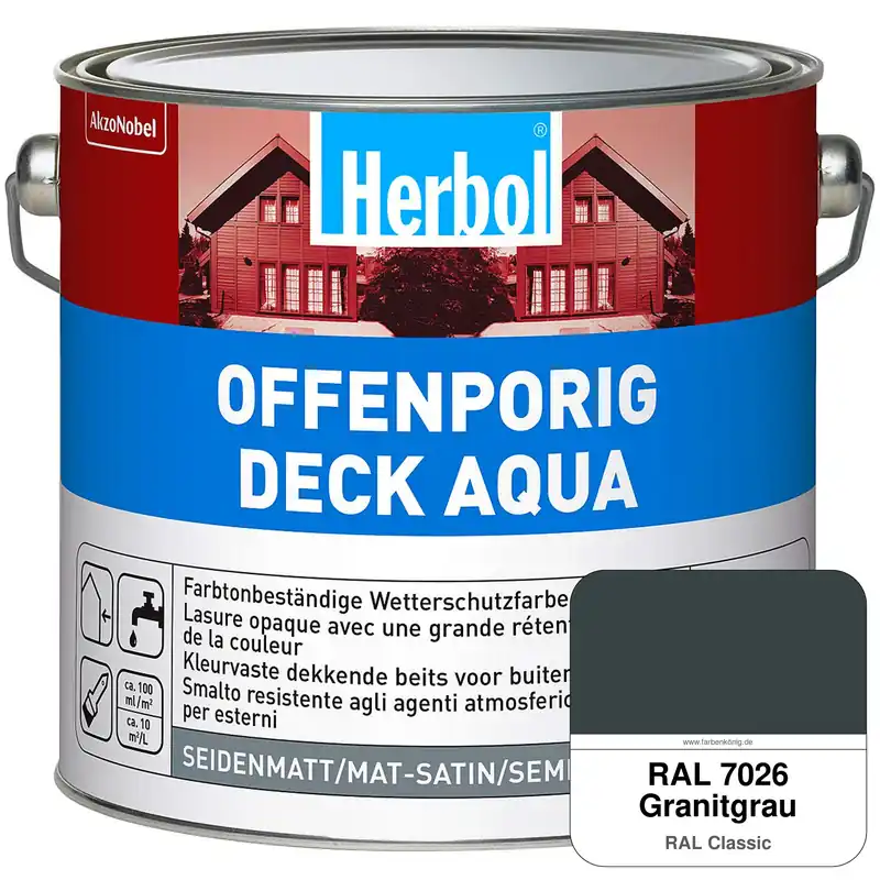 Online Kaufen Offenporig-Deck Aqua (RAL 7026 Granitgrau)
