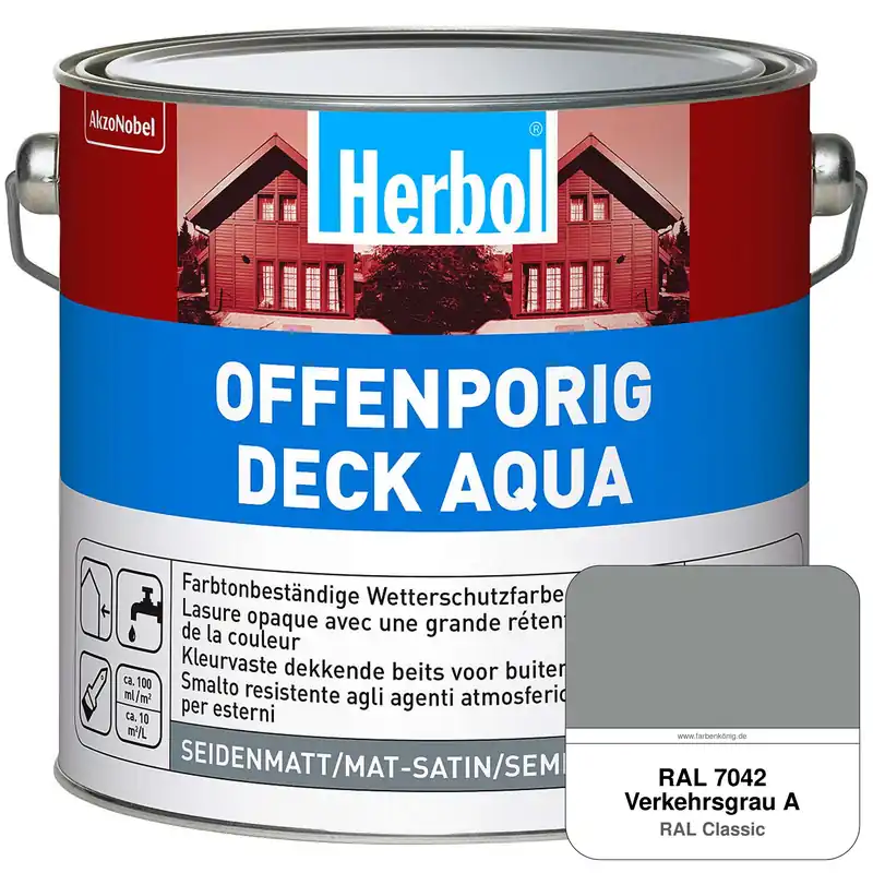 Top-Preis Offenporig-Deck Aqua (RAL 7042 Verkehrsgrau A)