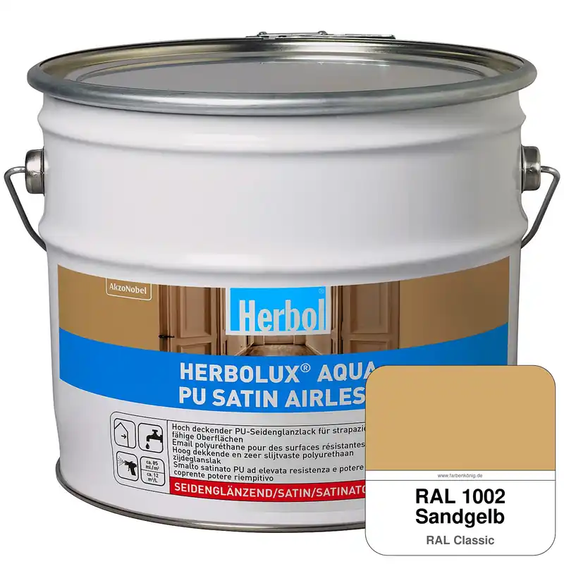 Online Kaufen Herbolux Aqua PU Satin Airless (RAL 1002 Sandgelb)