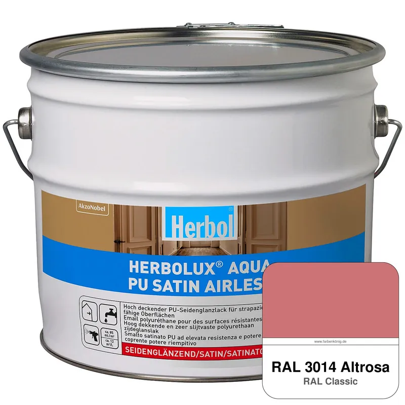 Herbolux Aqua PU Satin Airless (RAL 3014 Altrosa) Kostenloser Versand