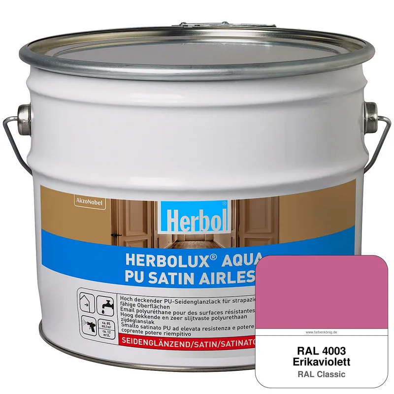 Neuheit Herbolux Aqua PU Satin Airless (RAL 4003 Erikaviolett)