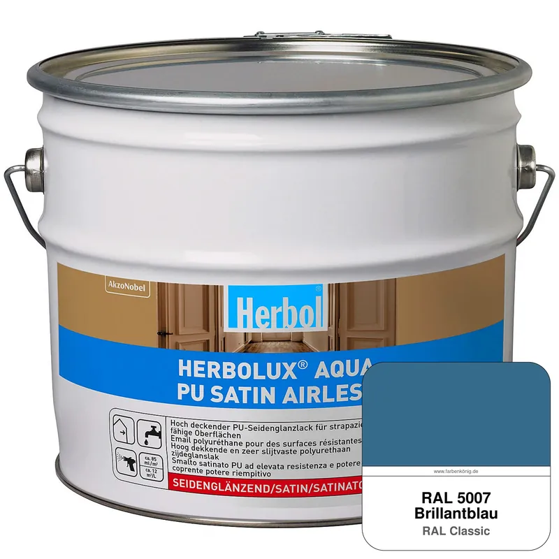 Schneller Versand Herbolux Aqua PU Satin Airless (RAL 5007 Brillantblau)