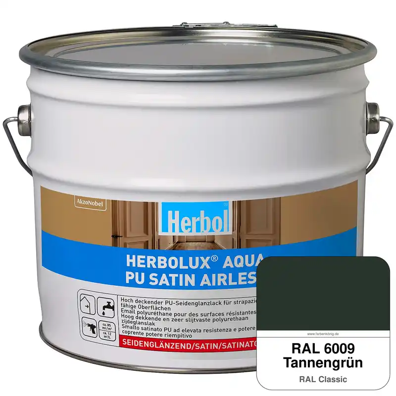 Herbolux Aqua PU Satin Airless (RAL 6009 Tannengrün) Meistverkauft