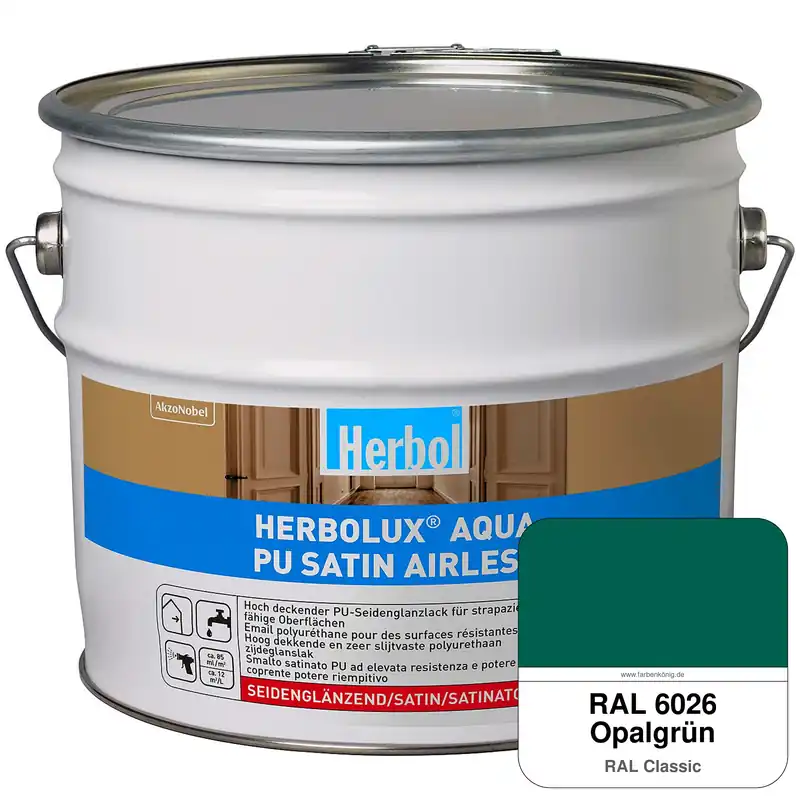 Herbolux Aqua PU Satin Airless (RAL 6026 Opalgrün) Must-Have