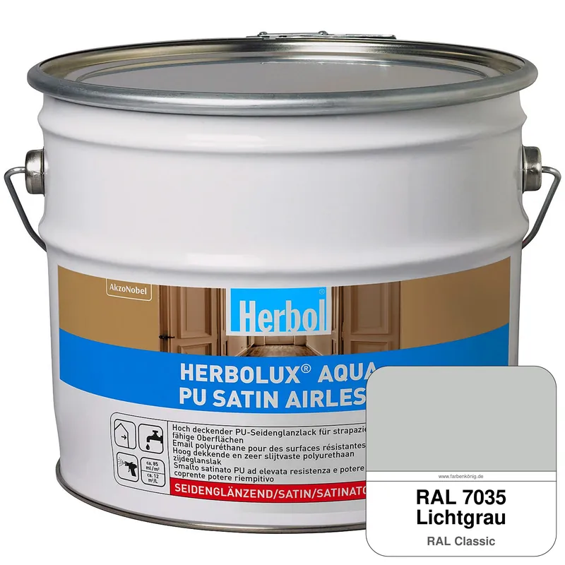 Top-Preis Herbolux Aqua PU Satin Airless (RAL 7035 Lichtgrau)