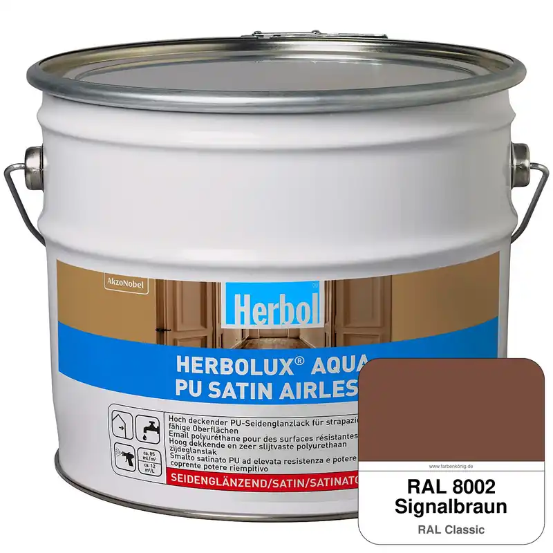 Expressversand Herbolux Aqua PU Satin Airless (RAL 8002 Signalbraun)
