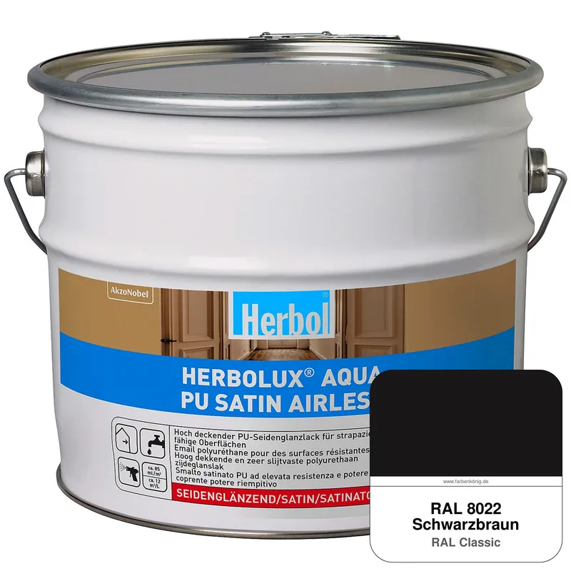 Herbolux Aqua PU Satin Airless (RAL 8022 Schwarzbraun) Sofort Bestellen