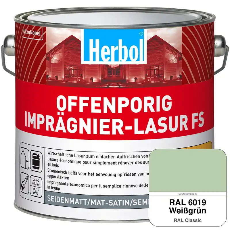 Saisonangebot Offenporig Imprägnier-Lasur FS (RAL 6019 Weißgrün)