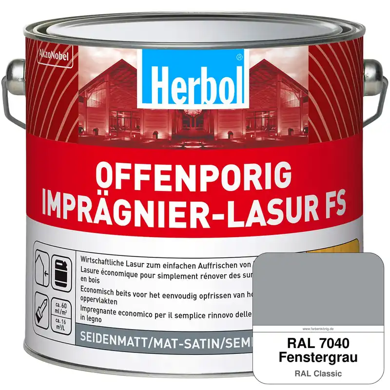 Offenporig Imprägnier-Lasur FS (RAL 7040 Fenstergrau) Must-Have